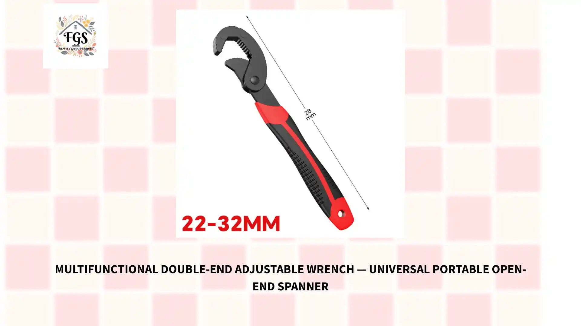 Multifunctional Double-End Adjustable Wrench &mdash; Universal Portable Open-End Spanner by@Outfy