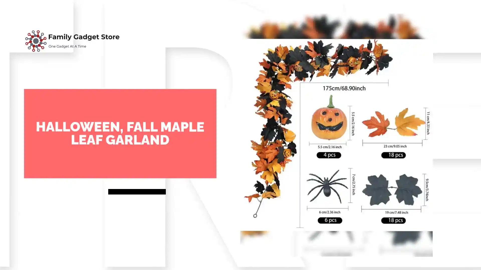Halloween, Fall Maple Leaf Garland by@Outfy