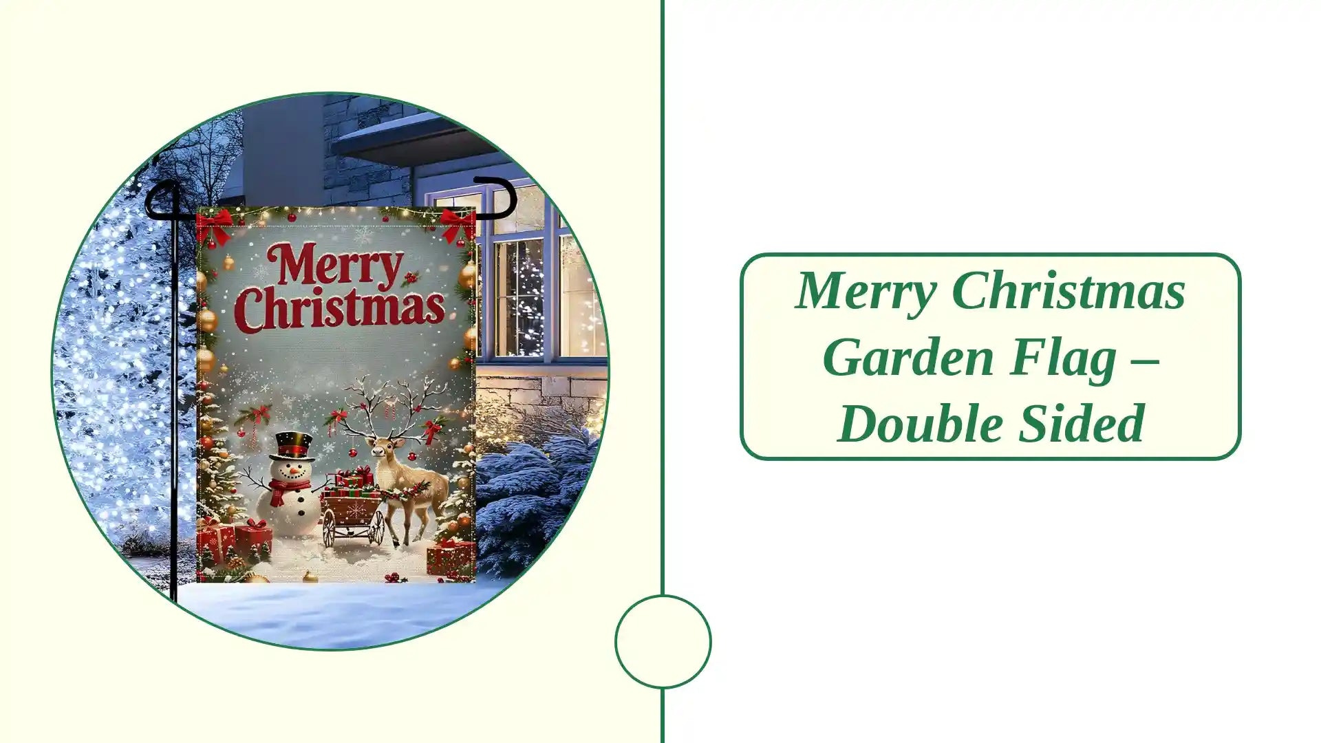 Merry Christmas Garden Flag &ndash; Double Sided by@Outfy