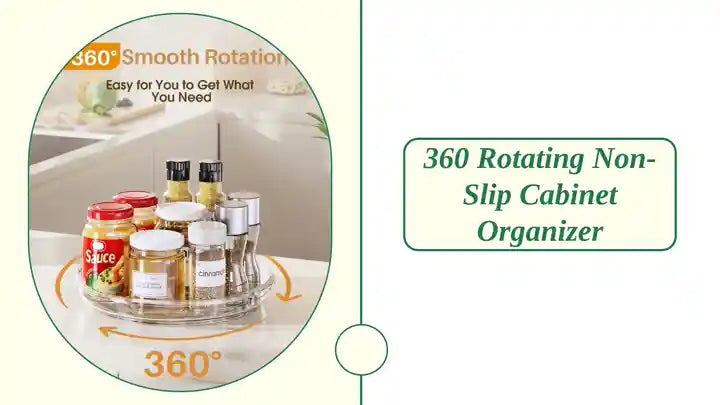 360 Rotating Non-Slip Cabinet Organizer by@Outfy