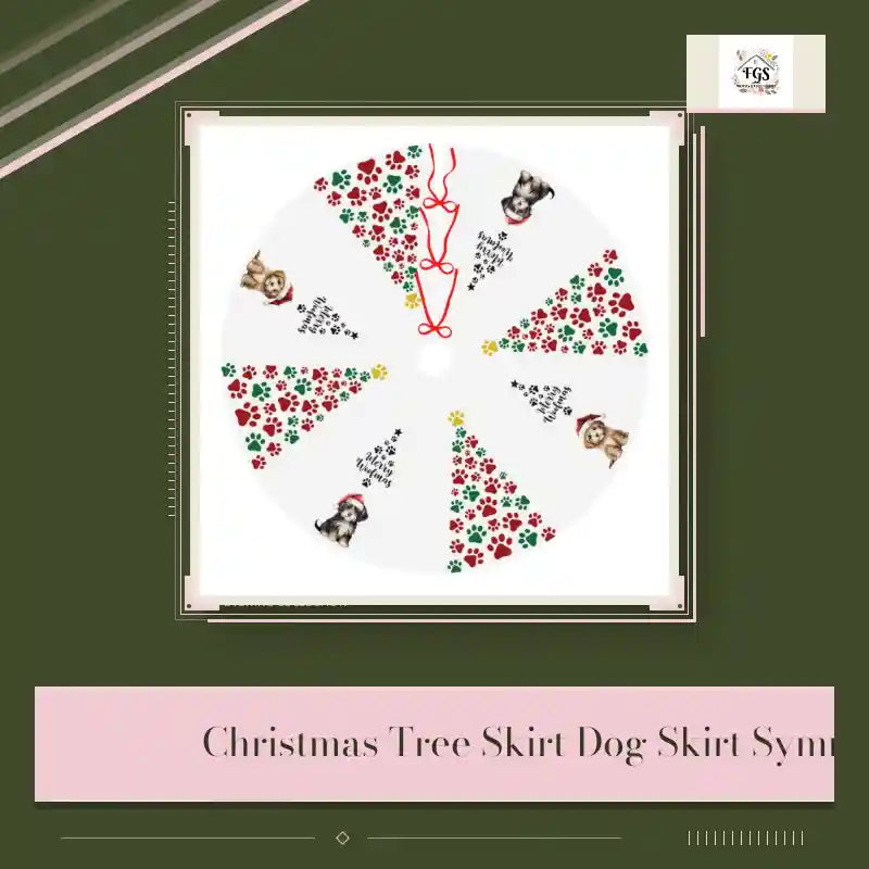 Christmas Tree Skirt Dog Skirt Symmetrical Thickened by@Outfy