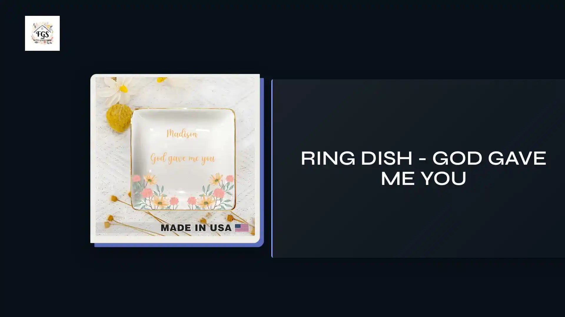 Ring Dish - God gave me you by@Outfy