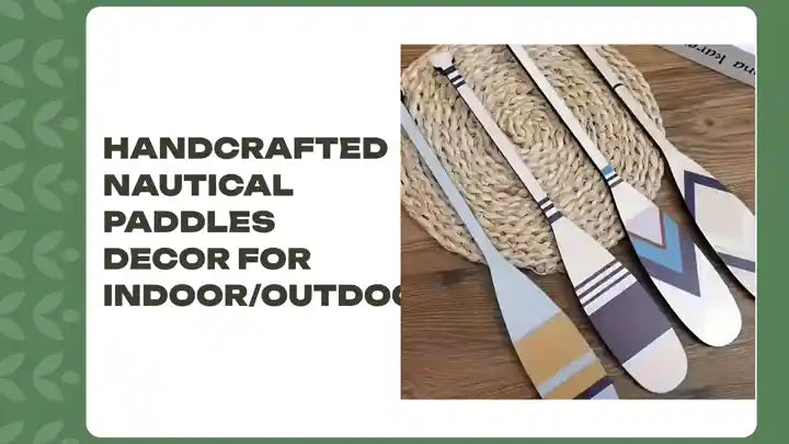 Handcrafted Nautical Paddles Decor for Indoor/Outdoor by@Outfy
