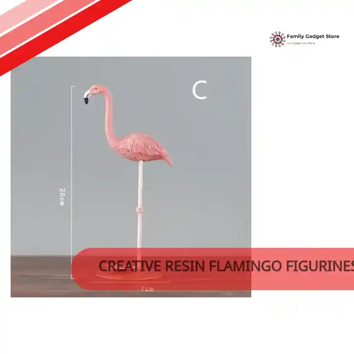 Creative Resin Flamingo Figurines by@Outfy