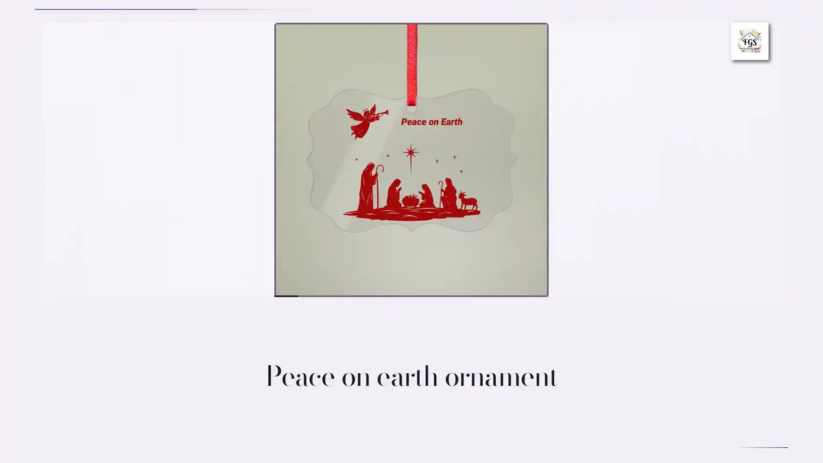 Peace on earth ornament by@Outfy