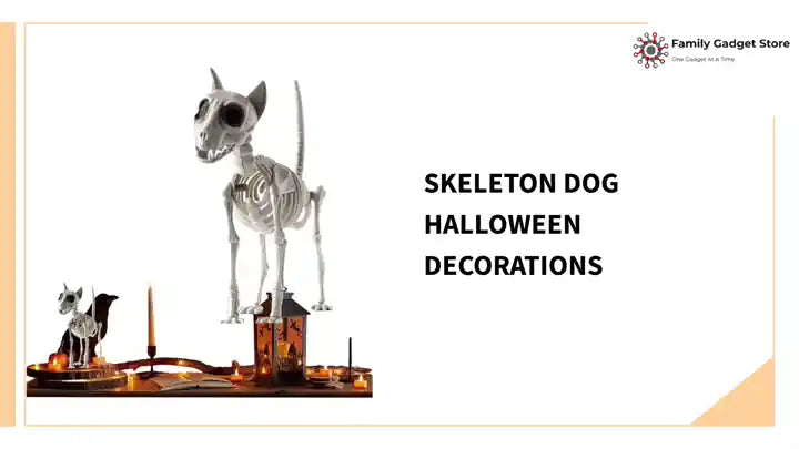 Skeleton Dog Halloween Decorations by@Outfy
