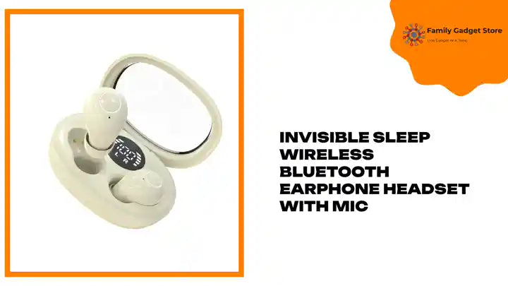 Invisible Sleep Wireless Bluetooth Earphone Headset with Mic by@Outfy