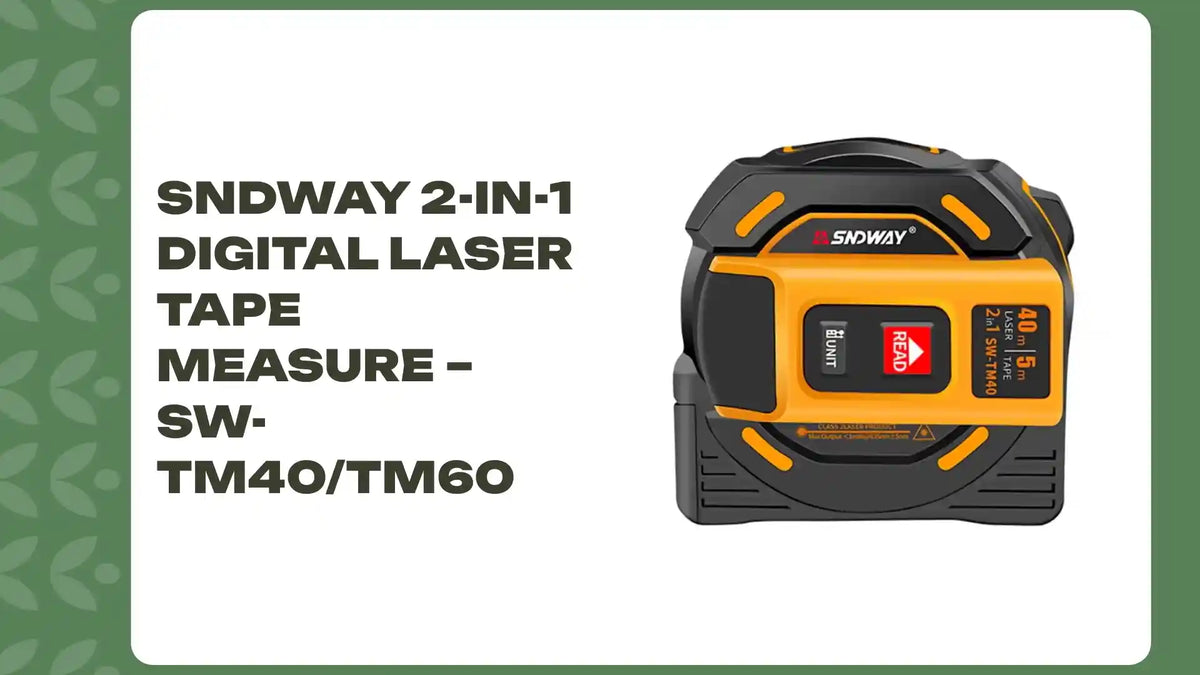 SNDWAY 2-in-1 Digital Laser Tape Measure &ndash; SW-TM40/TM60 by@Outfy