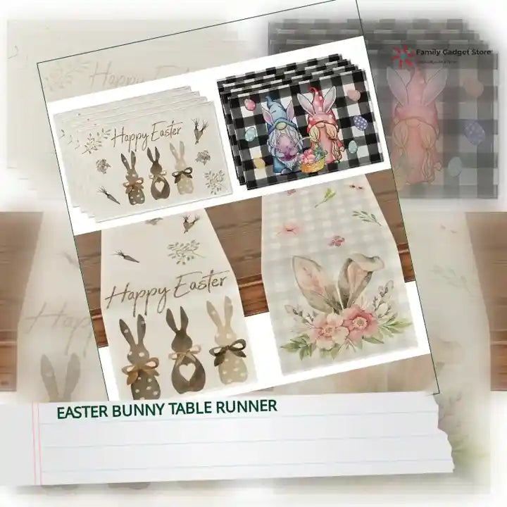 Easter Bunny Table Runner by@Outfy